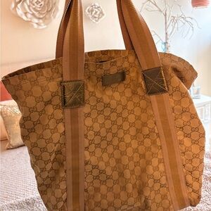 Vintage Gucci GG Canvas Tote